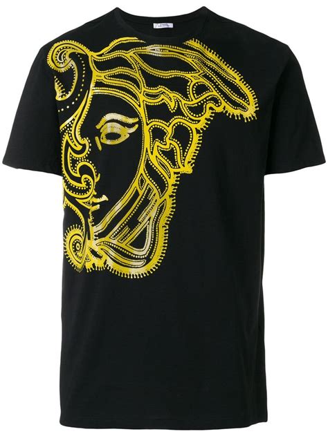 versace embroidered medusa t-shirt|men's Versace t shirt sale.